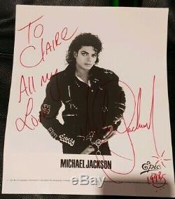 Michael Jackson Original Autograph Signed Promo Lp Picture