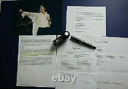 Michael Jackson Owned Montblanc 18ct Gold Pen 1981 Triumph Concert Signed Loa