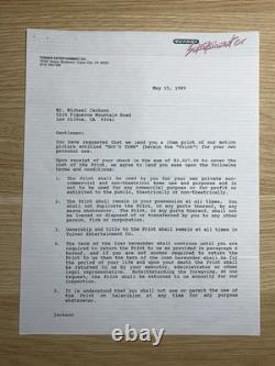 Michael Jackson PSA DNA Authenticated Signed Autographed Contract 1989