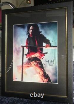 Michael Jackson PSA/DNA Verified Autographed Framed Rare