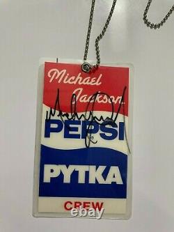 Michael Jackson Pepsi Crew Pass BAS BECKETT LOA SIGNED TWICE