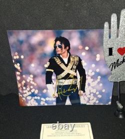 Michael Jackson Pop Legend Genesis Autographed 8x10 Photo & COA