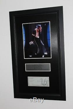 Michael Jackson Rare Signed Check 30th Ann. Concert
