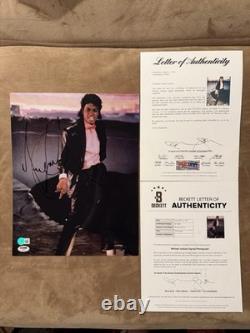 Michael Jackson Signed 11x14 Photo Billie Thriller PSA JSA Autograph Authentic