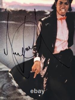 Michael Jackson Signed 11x14 Photo Billie Thriller PSA JSA Autograph Authentic