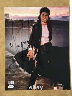 Michael Jackson Signed 11x14 Photo Billie Thriller PSA JSA Autograph Authentic