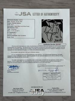 Michael Jackson Signed 16x24 Poster Pepsi Ad JSA LOA King Of Pop RARE