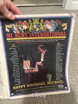 Michael Jackson Signed 1998 Billboard Magazine Page PSA Certified Autograph Love