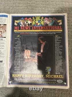 Michael Jackson Signed 1998 Billboard Magazine Page PSA Certified Autograph Love