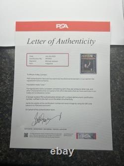 Michael Jackson Signed 1998 Billboard Magazine Page PSA Certified Autograph Love