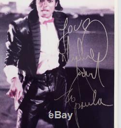 Michael Jackson Signed 8×10 Photo Inscribed Love JSA Full LOA
