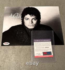 Michael Jackson Signed 8x10 Photo PSA/DNA Certified Authentic Autograph COA King