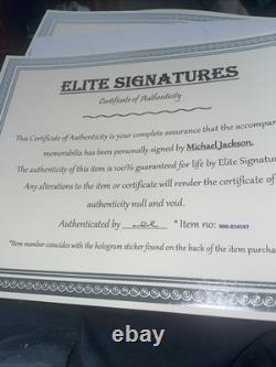 Michael Jackson Signed 8x10 with COA