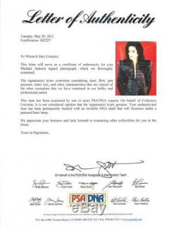 Michael Jackson Signed Authentic 11X14 Photo Autographed PSA/DNA #S02227