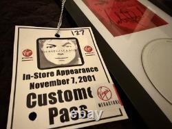 Michael Jackson Signed Autograph Invincible CD (at 2001 Virgin Megastore withpass)