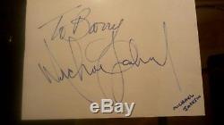 Michael Jackson Signed Autograph Page