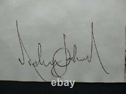 Michael Jackson Signed Autograph Page Authenticated By Roger Epperson