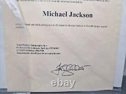 Michael Jackson Signed Autograph With Todd Mueller COA, black & White Photo, rare