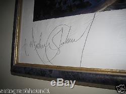 Michael Jackson Signed Autographed 30x40 Serigraph The Book 3/375 Jsa Coa Loa