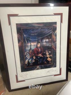 Michael Jackson Signed Autographed 30x40 Serigraph The Book Japan Edition #18