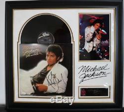 Michael Jackson Signed Autographed Lp Framed Billie Jean Bad Thriller Own