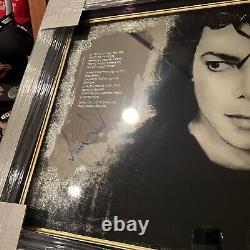 Michael Jackson Signed Autographed Mirror 16X20 Custom Framed Unique PSA/DNA LOA