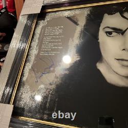 Michael Jackson Signed Autographed Mirror 16X20 Custom Framed Unique PSA/DNA LOA