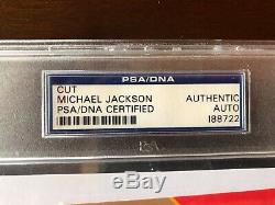 Michael Jackson Signed Autographed PSA/DNA