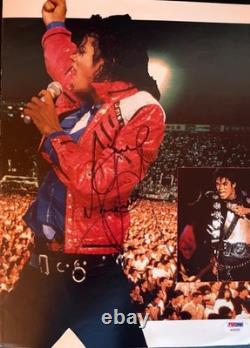 Michael Jackson Signed Autographed Tour Book King Of Pop Thriller Bad Psa Loa