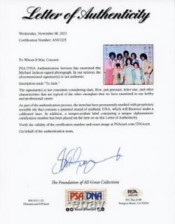 Michael Jackson Signed Autographed Vintage 1970's Photo as Teenager PSA DNA