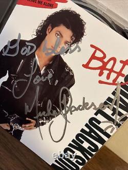 Michael Jackson Signed Bad CD with Inscription Original Vintage Autograph