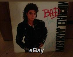Michael Jackson Signed Bad LP Rare