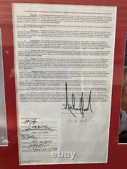 Michael Jackson Signed Contract