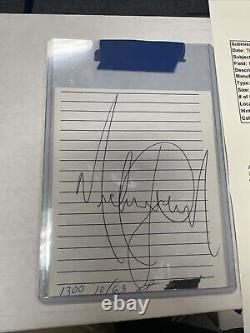 Michael Jackson Signed Cut Auto JSA