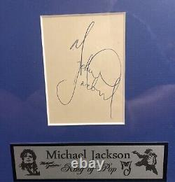 Michael Jackson Signed Cut. Beckett LOA. King Of Pop! Beautiful Autograph