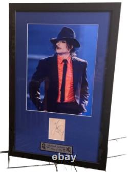 Michael Jackson Signed Cut. Beckett LOA. King Of Pop! Beautiful Autograph