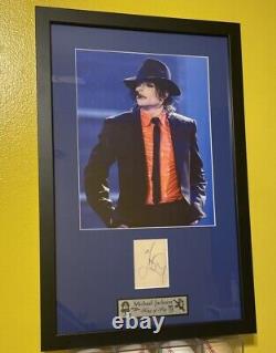 Michael Jackson Signed Cut. Beckett LOA. King Of Pop! Beautiful Autograph