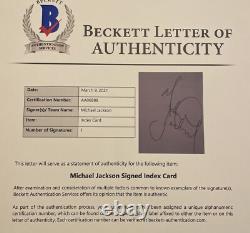 Michael Jackson Signed Cut. Beckett LOA. King Of Pop! Beautiful Autograph