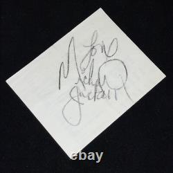 Michael Jackson Signed Cut JSA LOA King Of Pop Music Vintage Autograph
