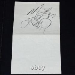 Michael Jackson Signed Cut JSA LOA King Of Pop Music Vintage Autograph
