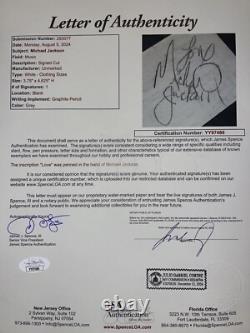 Michael Jackson Signed Cut JSA LOA King Of Pop Music Vintage Autograph