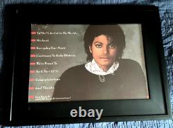 Michael Jackson Signed EPIC RECORDS poster Inscribed JSA LOA authentic 1 of 1