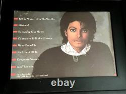 Michael Jackson Signed EPIC RECORDS poster Inscribed JSA LOA authentic 1 of 1