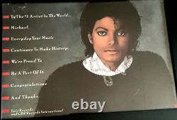 Michael Jackson Signed EPIC RECORDS poster Inscribed JSA LOA authentic 1 of 1