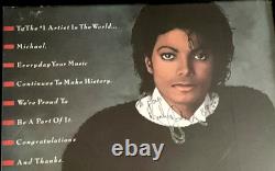 Michael Jackson Signed EPIC RECORDS poster Inscribed JSA LOA authentic 1 of 1