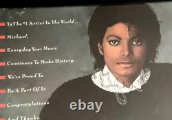 Michael Jackson Signed EPIC RECORDS poster Inscribed JSA LOA authentic 1 of 1