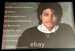 Michael Jackson Signed EPIC RECORDS poster Inscribed JSA LOA authentic 1 of 1