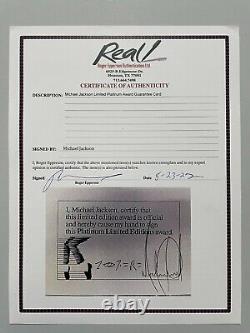 Michael Jackson Signed Inscribed Autographed Certificate EPPERSON COA