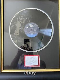 Michael Jackson Signed, PSA LOA, Custom Framed, One Of A Kind Piece