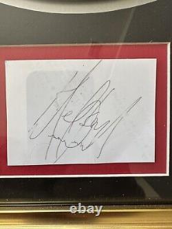 Michael Jackson Signed, PSA LOA, Custom Framed, One Of A Kind Piece